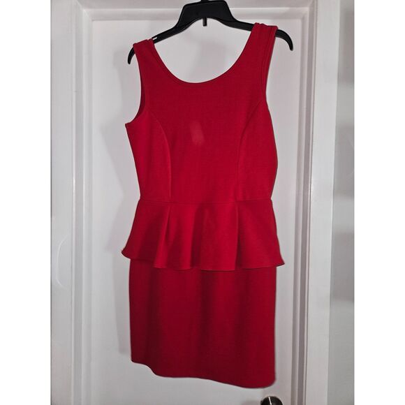 Urban Rose Dresses & Skirts - Vintage Y2K Red Peplum Dress - XL